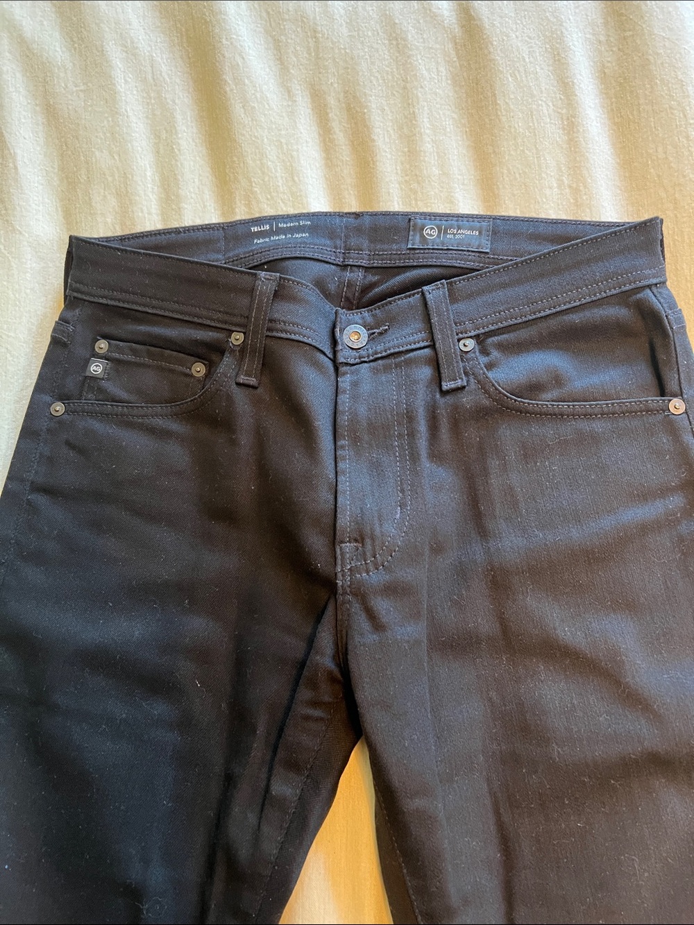 AG TELLIS Modern Slim Men's Black Jeans Size 29